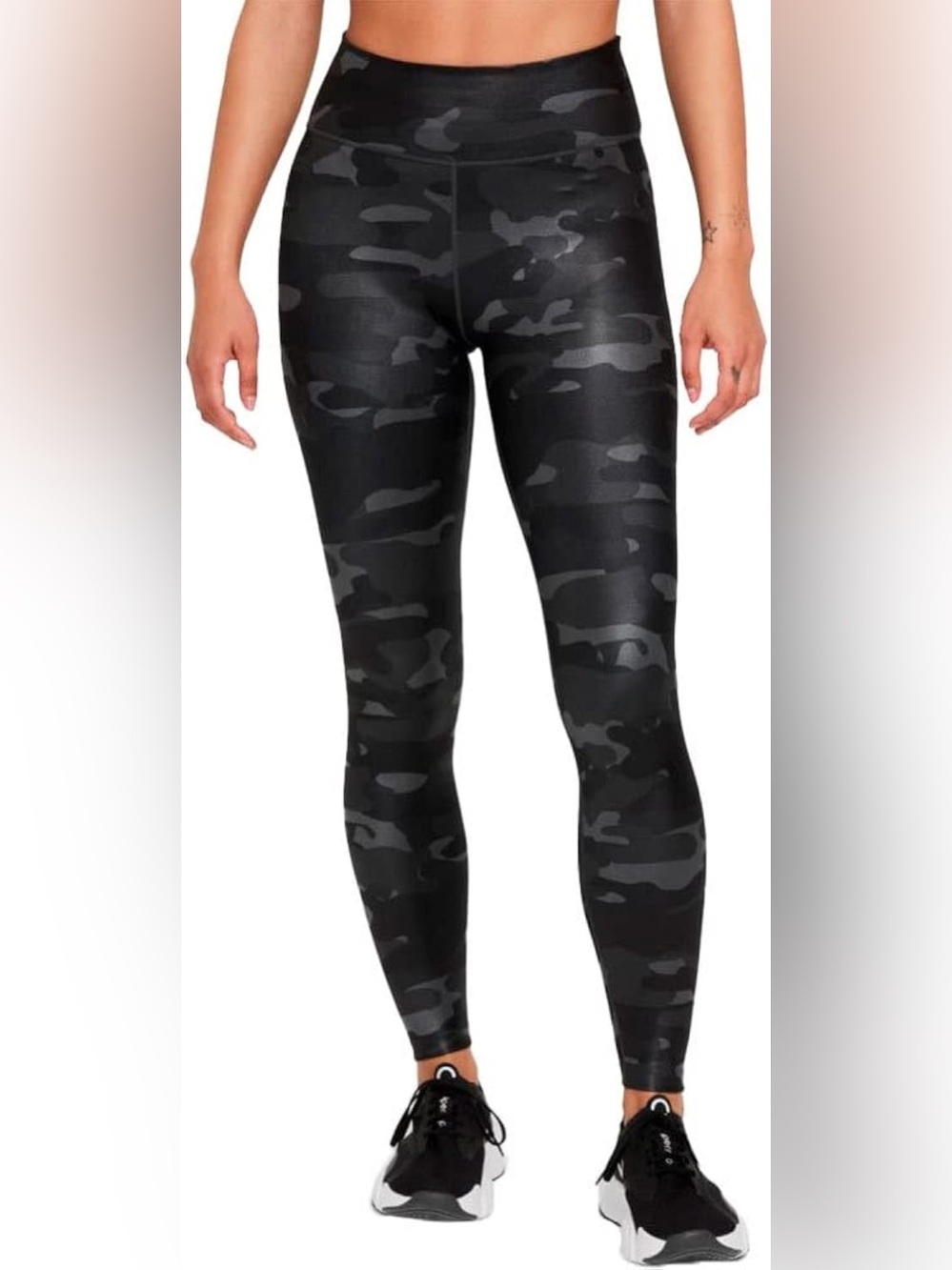 NIKE | Dri-Fit Black and Gray Subtle Camo Leggings  SZ XS